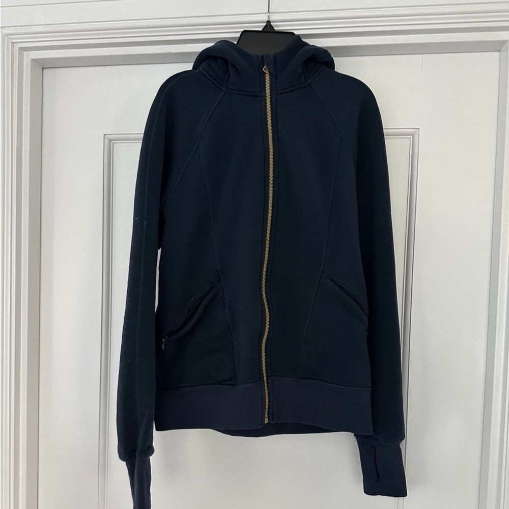 Lululemon Hoodie Vintage Lululemon Zip Sweatshirt with Pink Trim
